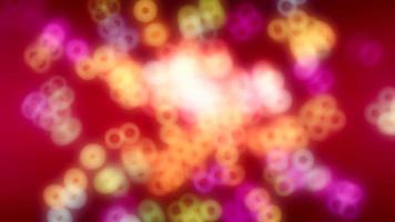 Abstract red background with blurred glowing bokeh. video