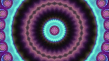 abstrakter mehrfarbiger leuchtender Hintergrund Kaleidoskop. video