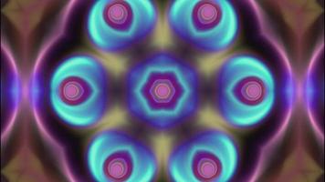 abstrakter mehrfarbiger leuchtender Hintergrund Kaleidoskop video