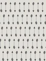 Tribal arrows pattern, Hand drawn seamless vector doodle background. Black arrows on beige background.