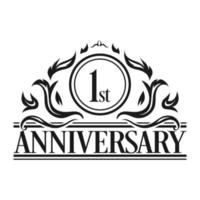 Luxury Anniversary Logo illustration vector