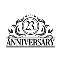 Luxury Anniversary Logo illustration vector