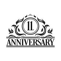 Luxury Anniversary Logo illustration vector