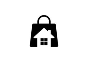 icon symbol home shop. simple logo design inspiration vector