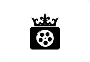 king movie Cinematography Film Production Logo Design vector