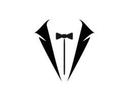 Tuxedo Man Logo Symbols Black Icons Template vector