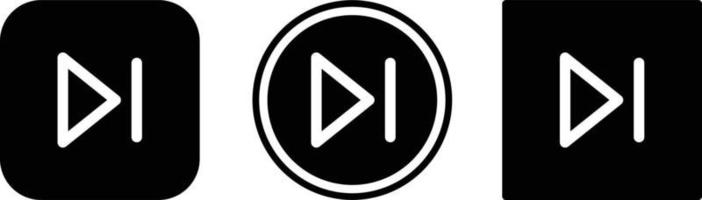 skip forward icon . web icon set . icons collection. Simple vector illustration