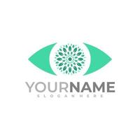 Eye leaf logo vector template, Creative Eye logo design concepts