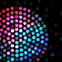 Color circle on a black background.vector vector