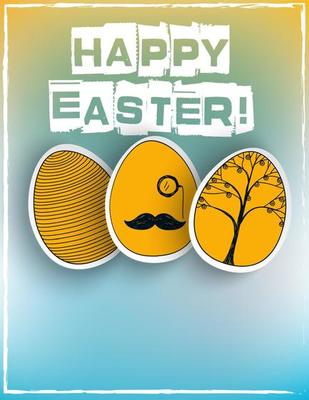 Happy Easter background.Vector