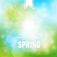 Spring Typography Poster or Greeting Card Design vector