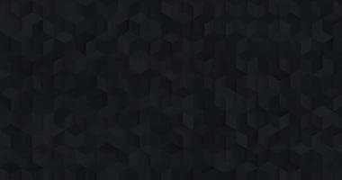 Abstract seamless black square 3D pattern background. Modern geometric hexagon texture design. Vector EPS10