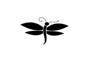 inspiración para el diseño del símbolo del logotipo de la libélula vector