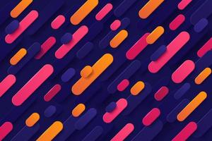 Dynamic pink and orange gradient color round diagonal stripes overlap on dark blue background. Abstract trendy color design. Modern banner web template. Futuristic technology style. Vector EPS10