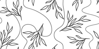A pattern of vector plant elements of laurels, leaves, flowers, branches. Suitable for invitations, greeting cards, quotes, blogs, wedding frames, posters. Vector illustration