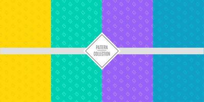 A set of vector patterns of patterns of bright cheerful colors. Templates for birthday celebrations, invitations for children, scrapbooking. Vector illustration. Bright backgrounds.