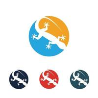 lizard animal logo vector