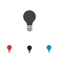 light bulb symbol icon vector