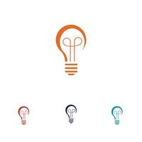 light bulb symbol icon vector