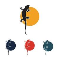 logotipo de animal lagarto vector