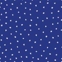 un patrón elegante de manchas de puntos blancos sobre un fondo azul oscuro. para invitaciones de boda, postales, carteles, etiquetas de cosméticos y perfumes. ilustración vectorial vector