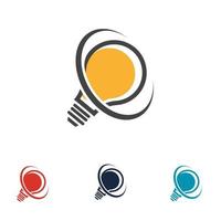 light bulb symbol icon vector