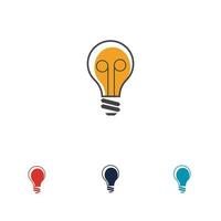 light bulb symbol icon vector