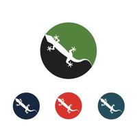 lizard animal logo vector