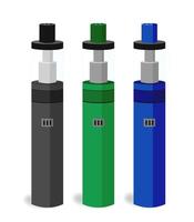 Electronic cigarette for vaping. Electronic hookah. Isolated vector illustration on a white background.