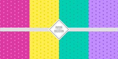 A set of vector patterns of patterns of bright cheerful colors. Templates for birthday celebrations, invitations for children, scrapbooking. Vector illustration. Bright backgrounds.