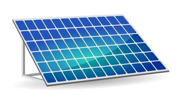 energía alternativa limpia a partir de fuentes renovables de energía solar y eólica. paneles solares. vector