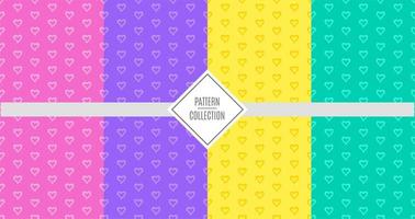 A set of vector patterns of patterns of bright cheerful colors. Templates for birthday celebrations, invitations for children, scrapbooking. Vector illustration. Bright backgrounds.
