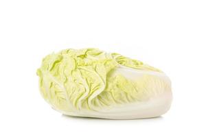 Fresh white Chinese cabbage. Studio shot isolated on white background photo