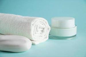 Spa accessories and cosmetics for skin care photo
