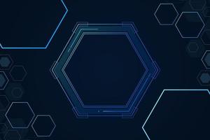 set of hexagon cells .  structure of chemistry. Abstract background . Digital futuristic minimalism.  vector illustration