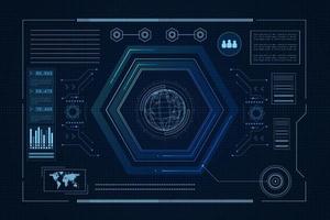 Sci fi futuristic user interface, HUD, Technology abstract background , Vector illustration.