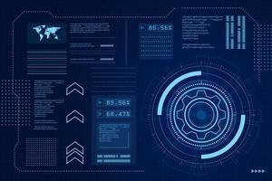 Sci fi futuristic user interface, HUD, Technology abstract background , Vector illustration.