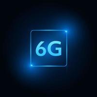 concept of technology 6G mobile network , New generation telecommunication , high-speed mobile Internet, vector