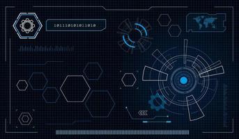 Sci fi futuristic user interface, HUD, Technology abstract background , Vector illustration.