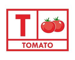 Ilustración de plantilla de logotipo de diseño de tomate vector