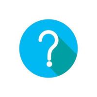 Question icon logo, suitable for website, app etc vector