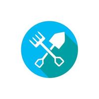 This is fork to farming design icon template illustration vector