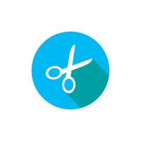 This is scissor  icon logo template illustration vector