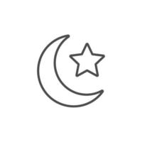 ramadan simple icon for muslims vector