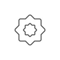 ramadan simple icon for muslims vector