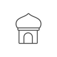 ramadan simple icon for muslims vector