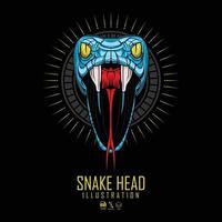 SNAKE HEAD ILLUSTRATION.eps vector