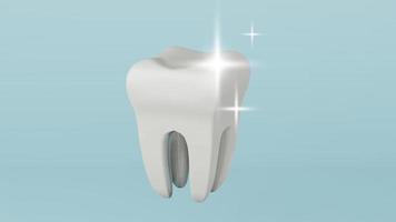 modelo dental de diente premolar, renderizado 3d foto