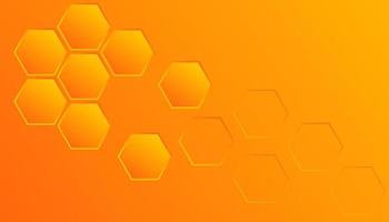 Yellow, orange beehive background. Honeycomb, bees hive cells background. vector