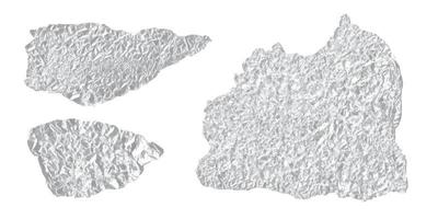 Vector illustration of silver rumpled foil texture. Graphics background for design.